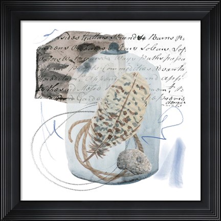 Framed Message in a Bottle III Print