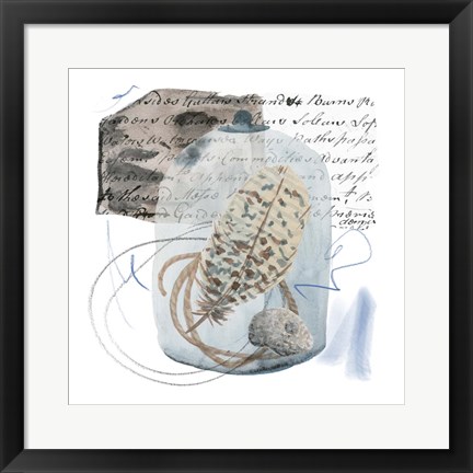 Framed Message in a Bottle III Print