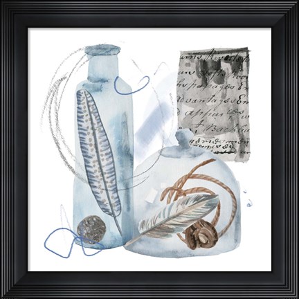 Framed Message in a Bottle IV Print