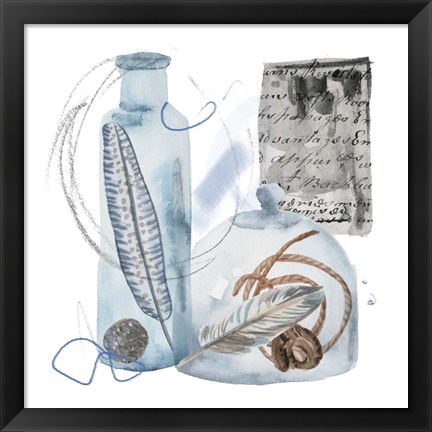 Framed Message in a Bottle IV Print