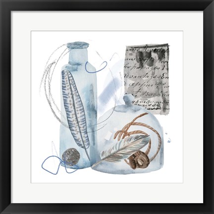 Framed Message in a Bottle IV Print