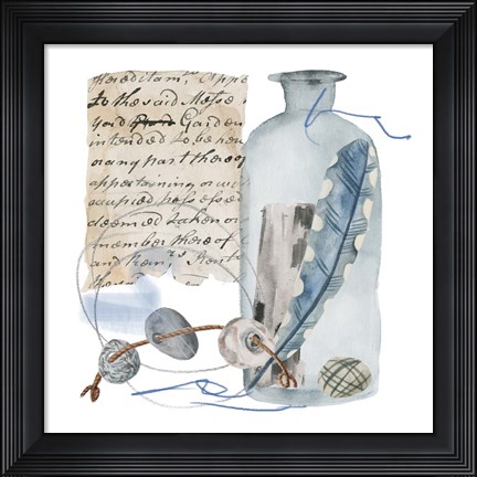 Framed Message in a Bottle VI Print