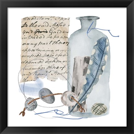 Framed Message in a Bottle VI Print