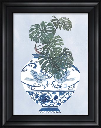 Framed Moonlight Vase II Print