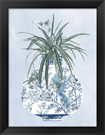 Framed Moonlight Vase III Print