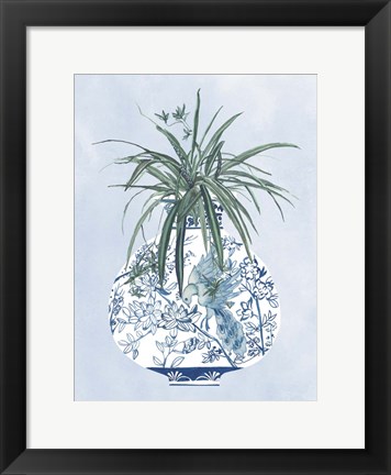 Framed Moonlight Vase III Print