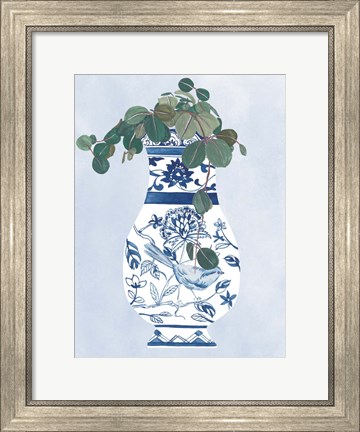 Framed Moonlight Vase IV Print