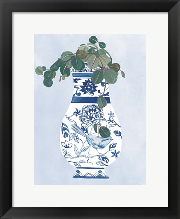 Framed Moonlight Vase IV Print