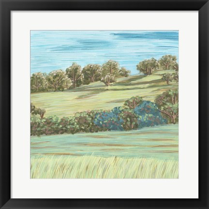 Framed Hill Lines II Print