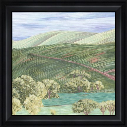 Framed Hill Lines III Print