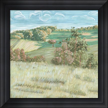 Framed Hill Lines VI Print