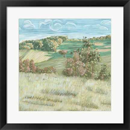 Framed Hill Lines VI Print