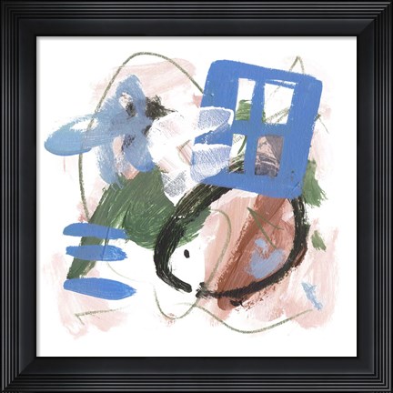 Framed Sea Square III Print