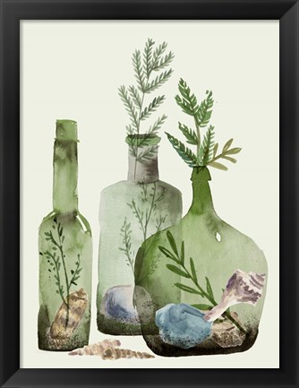 Framed Ocean in a Bottle II Print