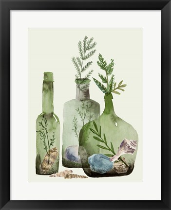 Framed Ocean in a Bottle II Print