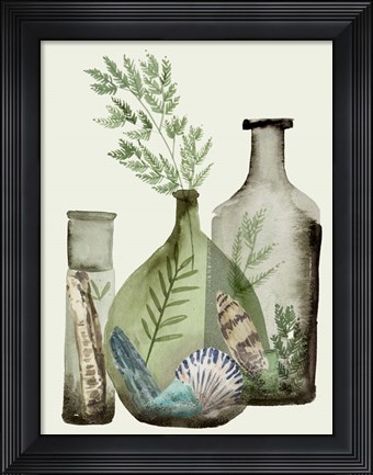 Framed Ocean in a Bottle IV Print
