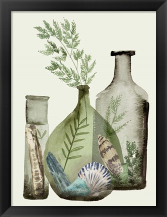 Framed Ocean in a Bottle IV Print