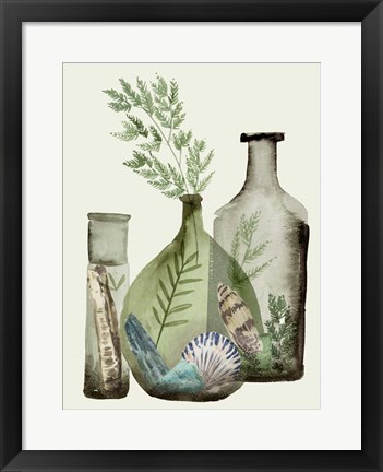Framed Ocean in a Bottle IV Print