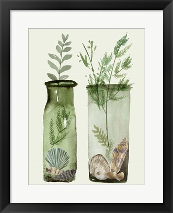 Framed Ocean in a Bottle V Print