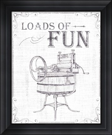 Framed Laundry Today IV Print