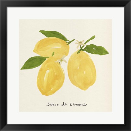 Framed Citrus Trattare I Print