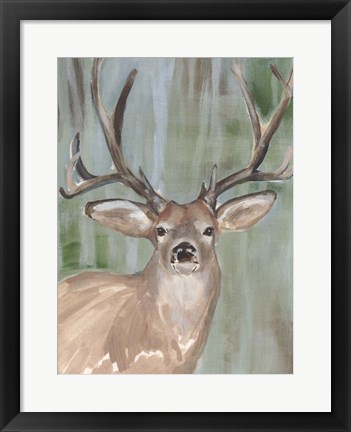 Framed Roaming Buck I Print