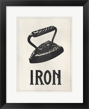 Framed Vintage Laundry I Print