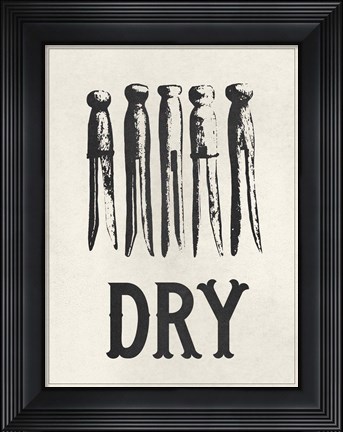 Framed Vintage Laundry II Print