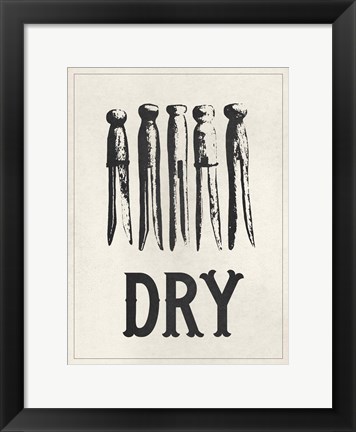 Framed Vintage Laundry II Print