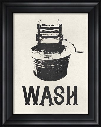 Framed Vintage Laundry III Print