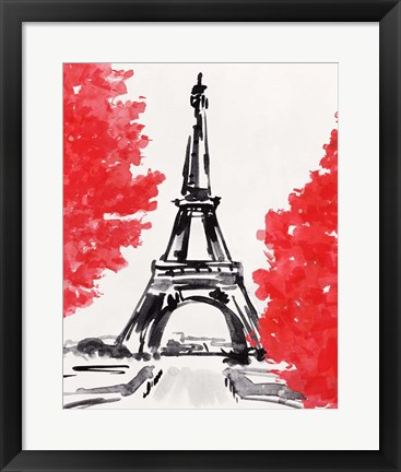 Framed Day in Paris II Print