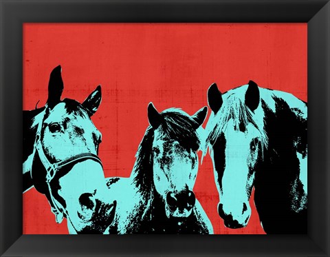 Framed Pop Art Farm I Print