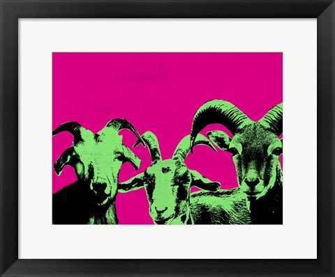 Framed Pop Art Farm II Print