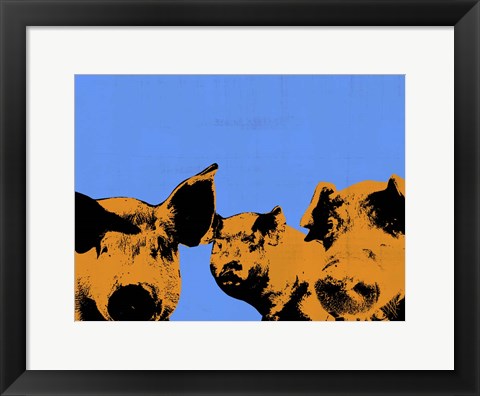 Framed Pop Art Farm III Print