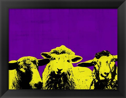 Framed Pop Art Farm IV Print