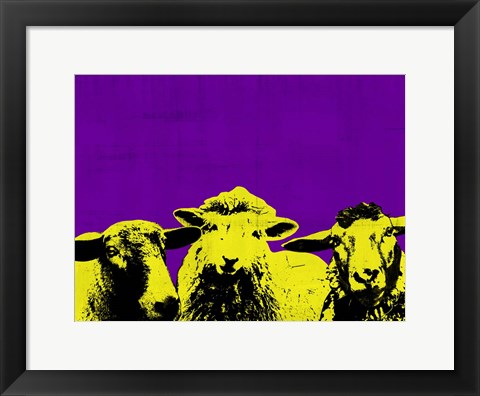 Framed Pop Art Farm IV Print