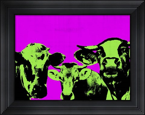 Framed Pop Art Farm VI Print