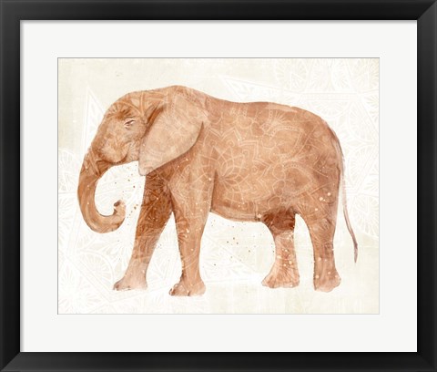 Framed Elephant Wisdom I Print