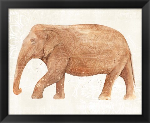 Framed Elephant Wisdom II Print