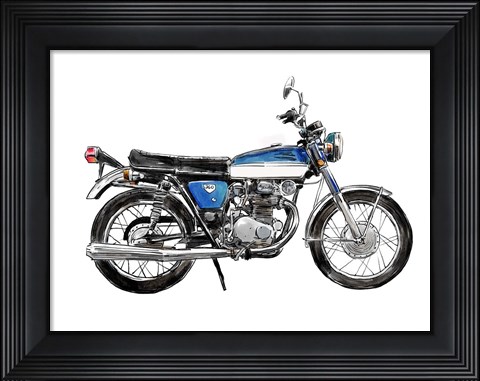 Framed Two Wheels I Print