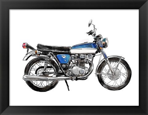 Framed Two Wheels I Print