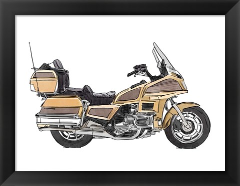 Framed Two Wheels III Print