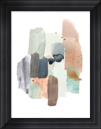 Framed Glacier&#39;s Edge I Print