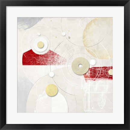 Framed Galassia # 4 (Rosso) Print