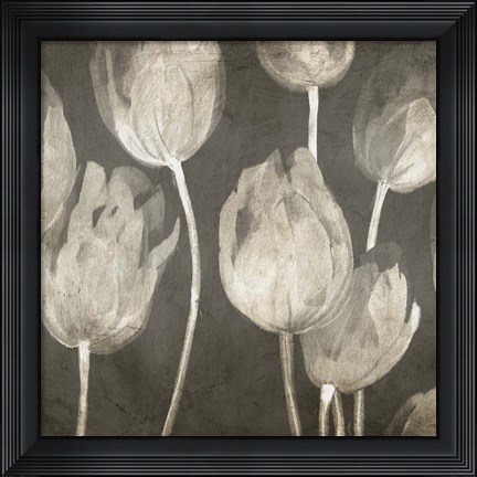 Framed Washed Tulips I Print