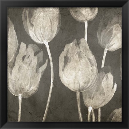 Framed Washed Tulips I Print