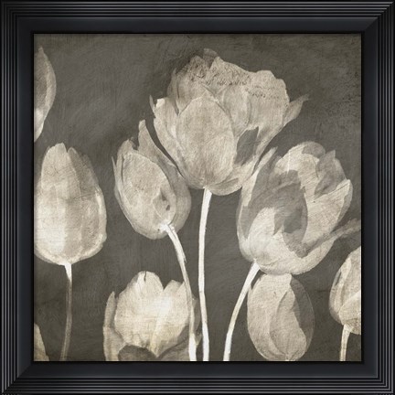 Framed Washed Tulips II Print