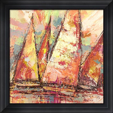 Framed Vele Nell&#39;oceano Print