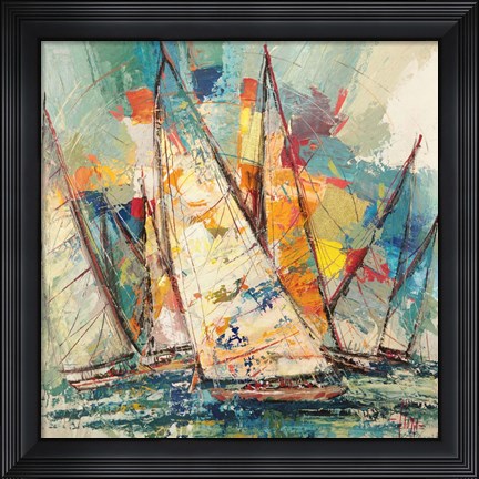 Framed Regata Sull&#39;oceano Print