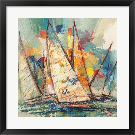 Framed Regata Sull&#39;oceano Print